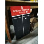 Senior Service Tipped tin plate scoreboard.