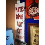 Player's Empire Navy Cut Cigarettes advertising sign.