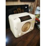 1950s Bush bakerlite radio.