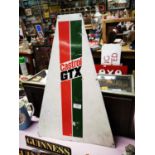 Castrol GTX oil aluminium advertising sign.