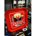 Mackeson's tinplate drink's tray