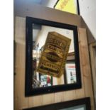 Will's Gold Flakes Cigarettes advertising mirror.