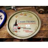 Cherry Brandy tinplate drink's tray