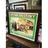 Irish Destiny framed film poster.