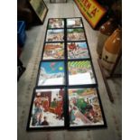 Set of ten Guinness Humorous coloured prints