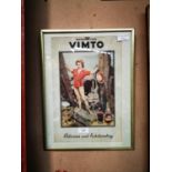 Unusual Sparkling Vimto advertising showcard