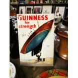 Guinness for Strength advertising showcard.