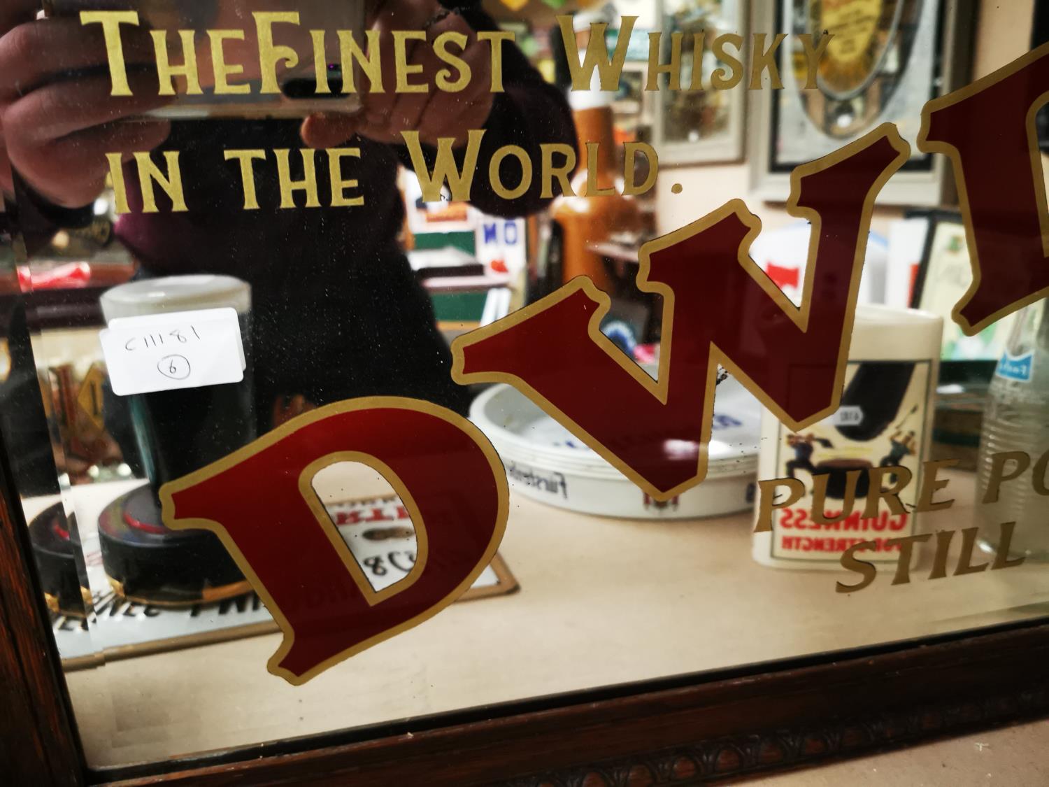 DWD advertising mirror. - Image 2 of 3