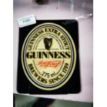 Guinness Extra Stout perspex shelf advertising sign.