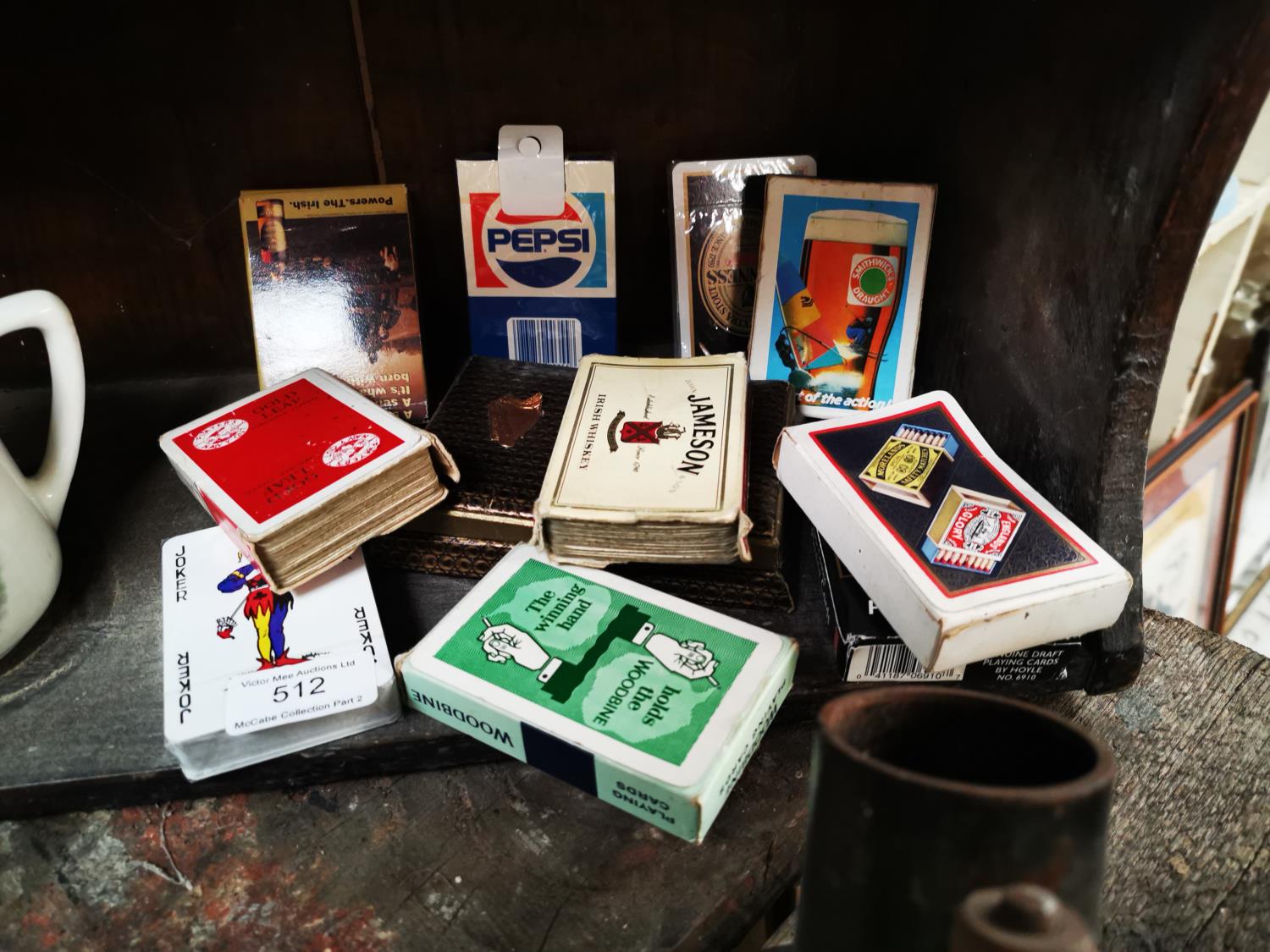 Collection of eight packs of playing cards