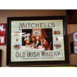 Mitchell's Old Irish Whiskey advertising print.