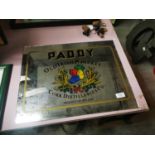 Paddy Old Irish Whisky advertising mirror.