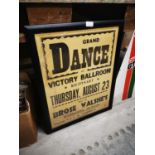 Grand Dance framed poster.