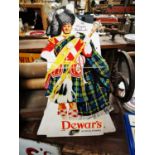 Dewars Scotch Whiskey Showcard.