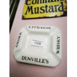 Dunville's Whisky advertising ashtray.