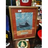True To Traditions Players Navy Cut framed advertising print {43 cm H x 33 cm W}.