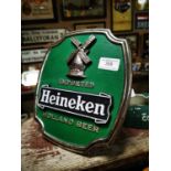 Heineken Holland Beer shelf sign.