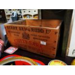 Perry Brothers Cutty Sark Scotch Whiskey advertising crate.