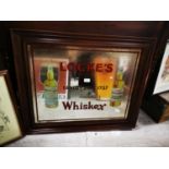 Locke's of Kilbeggan Irish Whiskey advertising mirror.