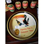 Guinness time tin plate advertising drinks tray.