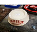 1970's Jameson Irish Whiskey ceramic ashtray.