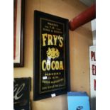 Fry's Cocoa advertising sign.