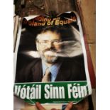 Building an Ireland of Equals Sinn Fein election poster.