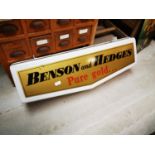Benson and Hedges Pure Gold advertising sign.