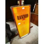 BLACKTHORN light up advertising sign.