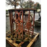 Early 20th C. cast iron turnstile.