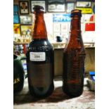 Two 1950's Guinness bottles with original labels