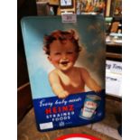 Every Baby Needs Heinz advertising showcard
