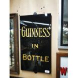 Guinness in Bottle slate advertising sign.