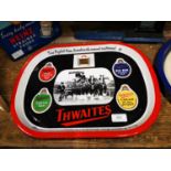 Thwaites tinplate drink's tray