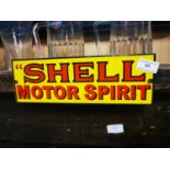 Shell Motor Spirit enamel advertising sign.