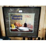 Colman's Mustard framed advertisement