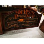 Winchester Repeating Arms & Co. Newhaven USA advertising sign.
