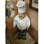 Papier Mache Model of a Chef.