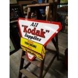 Kodak enamel advertising sign.