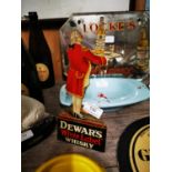 Dewar's Whisky tinplate advertising figure