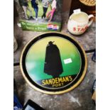 Sandeman Port tinplate drink's tray