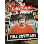 Belfast Telegraph - The Final Journey poster of George Best.