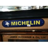 Cast iron Michelin Tyres advertising sign.