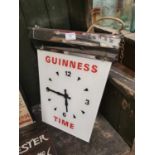 Guinness Time advertising clock.