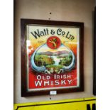 Watt & Co. Ltd Old Irish Whisky advertising print.