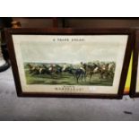 Two Martell & Co Cognac framed advertisements