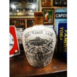 Mountain Dew J & A Ferguson stoneware advertising whiskey flagon