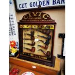 Extremely rare Civic Pipes advertising display cabinet