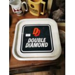 Double Diamond tinplate drink's tray.