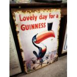 Guinness tinplate advertising sign.